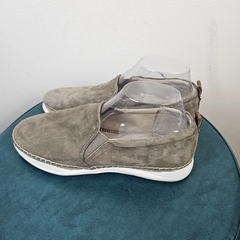 Sam Edelman Leather Slip-On Espadrille Sneakers - Kassie Size 9.5 Comfy